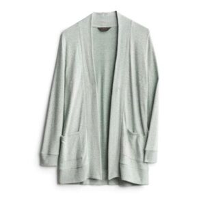 Market & Spruce Heather Brushed Knit Two Pocket Cardigan, Size S, Mint